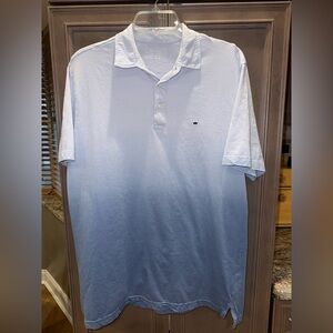 Crown & Ivy S Light Blue Ombre Cotton Polo Shirt